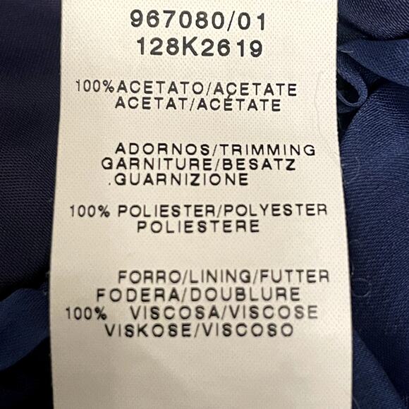 C2C CEDOSCE Navy Blue Formal Dress Maxi B3 - Picture 4 of 5